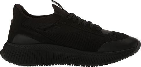 BOSS Men's Modern Knit Structure Running Sneaker, Black Pepper, 9 in Saudi Arabia