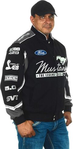 سترة فورد موستانج للرجال من JH DESIGN GROUP، معطف من القطن المطرز in Kuwait