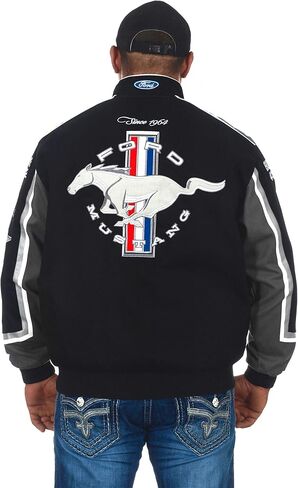 سترة فورد موستانج للرجال من JH DESIGN GROUP، معطف من القطن المطرز in Kuwait