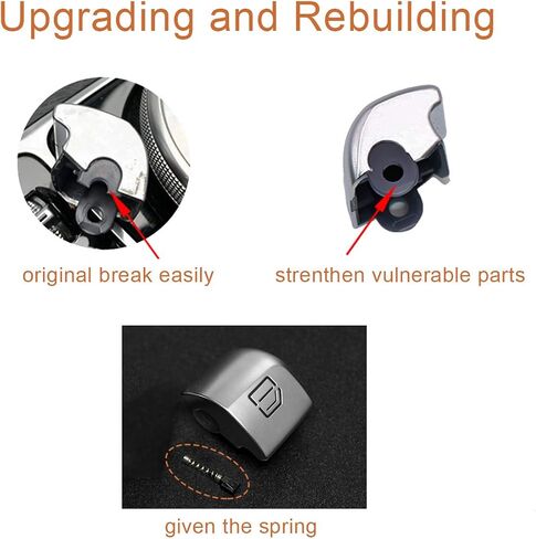TTCR-II Interior Window Glass Lift Switch Button for Mercedes Class W205 2015-2021 GLC Class 2016-2022, 1 Pc Front Left Window Control Power Push Button Cover in Saudi Arabia
