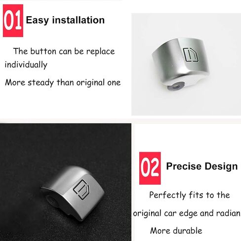 TTCR-II Interior Window Glass Lift Switch Button for Mercedes Class W205 2015-2021 GLC Class 2016-2022, 1 Pc Front Left Window Control Power Push Button Cover in Saudi Arabia