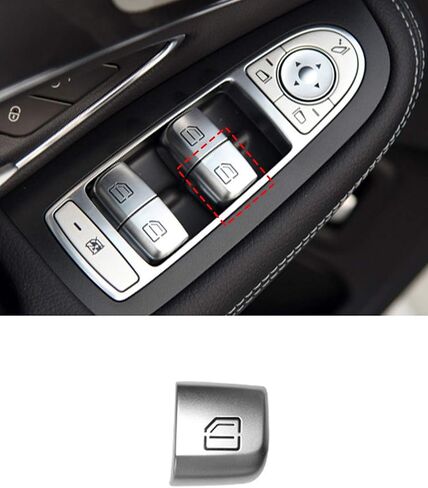 TTCR-II Interior Window Glass Lift Switch Button for Mercedes Class W205 2015-2021 GLC Class 2016-2022, 1 Pc Front Left Window Control Power Push Button Cover in Saudi Arabia