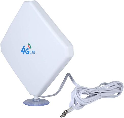 3G 4G 35dBi High Gain WiFi Router Antenna Dual TS9 Connectors, WLAN Hotspot Modem Amplifier Antenna with Suction Cup in Kuwait