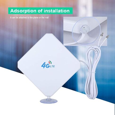 3G 4G 35dBi High Gain WiFi Router Antenna Dual TS9 Connectors, WLAN Hotspot Modem Amplifier Antenna with Suction Cup in Kuwait