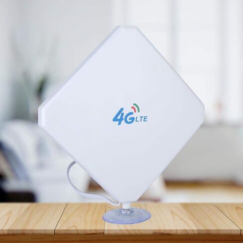 3G 4G 35dBi High Gain WiFi Router Antenna Dual TS9 Connectors, WLAN Hotspot Modem Amplifier Antenna with Suction Cup in Kuwait
