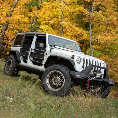 ARIES 1500550 Black Aluminum Front Jeep Wrangler JL Inner Fender Liner Wheel Well Guard Covers in Saudi Arabia