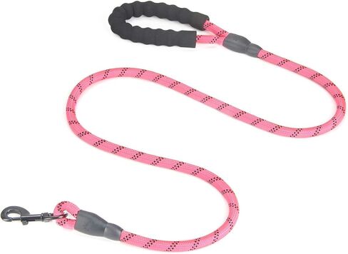5 FT Beautifully Dog Leash with Comfortable Padded Handle and Highly Reflective Threads Dog Leashes for Medium and Large Dogs in Kuwait