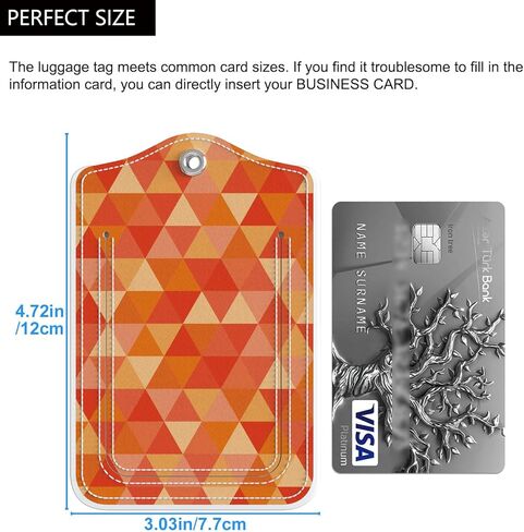 Audimi 2 قطعة من بطاقات الأمتعة، علامات حقيبة مع حلقة من الفولاذ المقاوم للصدأ لحماية الخصوصية وبطاقة عنوان للنساء والرجال والفتيات حقيبة سفر، الشاطئ in Kuwait