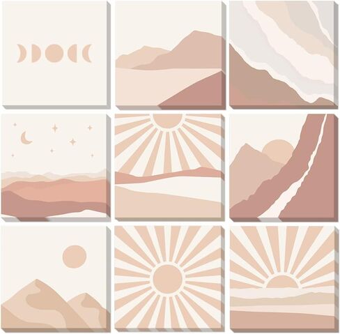 ECam [9 عبوات] ملاحظات لاصقة كلاسيكية، ملاحظات لاصقة بنية، ملاحظات لاصقة كرافت في 9 تصميمات أنماط، وسادات مذكرات ذاتية اللصق ذات مظهر عتيق، ملاحظات Post it باللون البني 3 × 3 بوصات، 50 ورقة/وسادة (ECam-504-2) in Kuwait