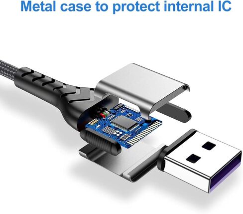 شاحن Durcord iPhone، [معتمد من Apple MFi] 1 حزمة كابل USB A بطول 16 قدم لكابل شاحن Lightning، سلك شحن سريع iPhone متوافق مع iPhone Xs Max/XS/XR/X/8/7/6S/6/Plus/SE/iPad( فضة) in Kuwait