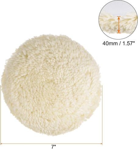 Wool Polishing Pads, 4.5 inch Wool Buffing Pad with Hook and Loop Back Cutting & Polishing for Car Motorcycle Washing Machine Refrigerator Furniture in Saudi Arabia