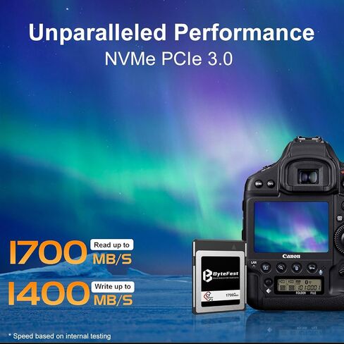 بطاقة ذاكرة CFexpress Type B سعة 256 جيجابايت وفيديو وصور RAW بدقة 4K، وبطاقة CF Express لكاميرات الفيديو DSLR، مع حقيبة تخزين محمولة in Kuwait