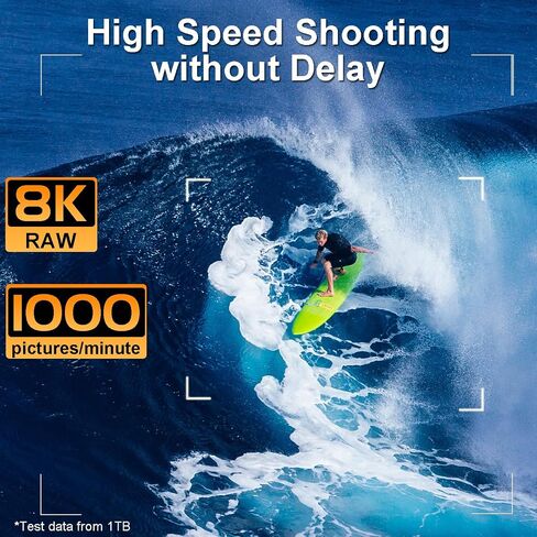 بطاقة ذاكرة CFexpress Type B سعة 256 جيجابايت وفيديو وصور RAW بدقة 4K، وبطاقة CF Express لكاميرات الفيديو DSLR، مع حقيبة تخزين محمولة in Kuwait