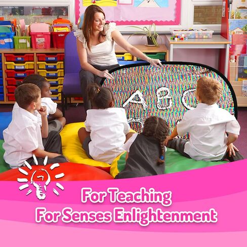 Reversible Sequins Sensory Wall Sensory Toys Tactile Stimulation for Kids, Rainbow Sequins 40’’ x 27.5’’ (Blue) in Saudi Arabia