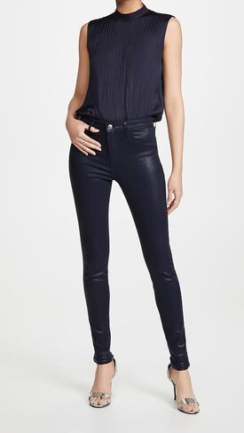 L'AGENCE Women's Marguerite High Rise Coated Skinny Jeans in Saudi Arabia
