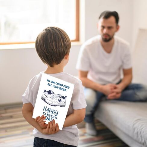 UUEFKTN Cute Daddy Birthday Card, Funny Birthday Gift Dad Husband, Dad Birthday Gift from son daughter, Dad Birthday Gift Ideas, Funny Fathers Day Card, Best Daddy Toddler Children DIY Card in Saudi Arabia
