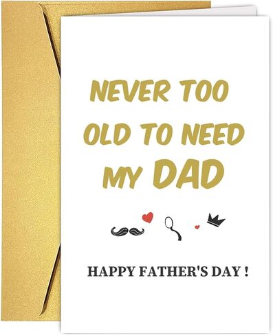 UUEFKTN Cute Daddy Birthday Card, Funny Birthday Gift Dad Husband, Dad Birthday Gift from son daughter, Dad Birthday Gift Ideas, Funny Fathers Day Card, Best Daddy Toddler Children DIY Card in Saudi Arabia