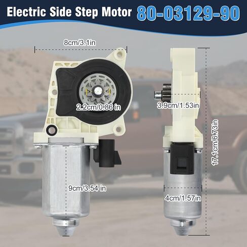 80-03129-90، محرك كهربائي جانبي متوافق مع Ford F150 2001-2008، Super Duty 1999-2007، GM 2007-2013، استبدال محرك لوحة الجري لمحرك AMP Research Step #Replace A10049-113 in Kuwait