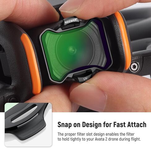 مجموعة مرشحات NEEWER Snap On ND&UV&CPL متوافقة مع DJI Avata 2، 6 عبوات من مرشحات الأشعة فوق البنفسجية وفلتر CPL ومرشحات الكثافة المحايدة، ND8 ND16 ND32 ND64، إطار نحيف للغاية وزجاج HD مطلي مزدوج الجوانب in Kuwait