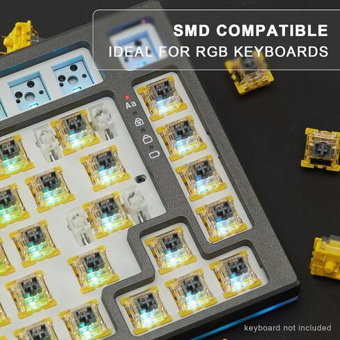YUNZII Outemu Switches for Mechanical Keyboard DIY (35 Pieces, Black Switch) in Saudi Arabia