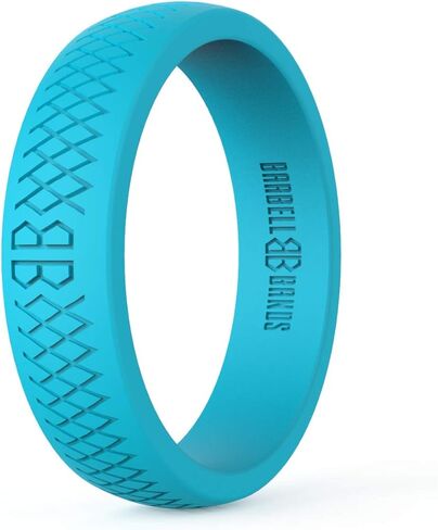 Silicone Ring For Women | Premium Rubber Wedding Band | Perfect For Fitness, Lifting, Active Lifestyle - Comfortable and Durable in Kuwait
