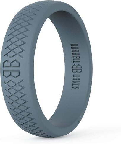 Silicone Ring For Women | Premium Rubber Wedding Band | Perfect For Fitness, Lifting, Active Lifestyle - Comfortable and Durable in Kuwait