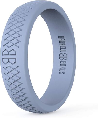 Silicone Ring For Women | Premium Rubber Wedding Band | Perfect For Fitness, Lifting, Active Lifestyle - Comfortable and Durable in Kuwait