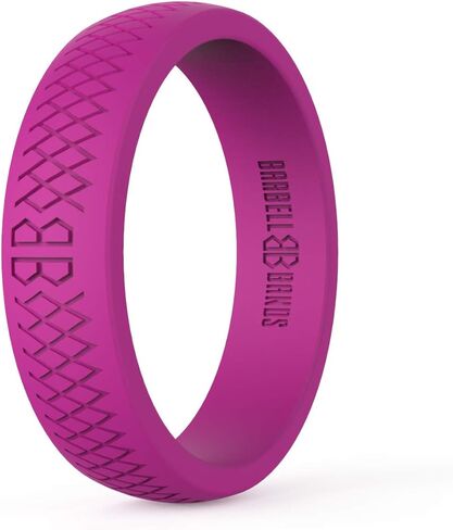 Silicone Ring For Women | Premium Rubber Wedding Band | Perfect For Fitness, Lifting, Active Lifestyle - Comfortable and Durable in Kuwait