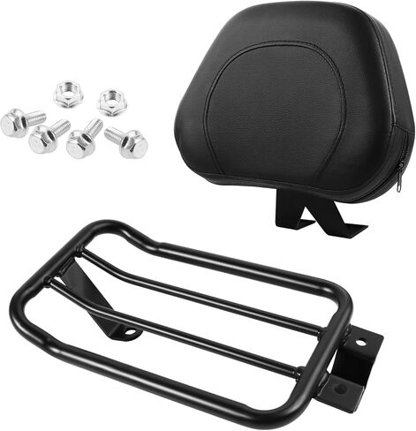 مسند الظهر سيسي بار متوافق مع كاواساكي فولكان S 650 VN EN VN650 2015-2023 رف أمتعة خلفي للدراجة النارية من الفولاذ الأسود in Kuwait