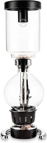 YAMA Glass 3 Cup Tabletop Siphon Gravity Coffee Maker with Alcohol Burner in Saudi Arabia