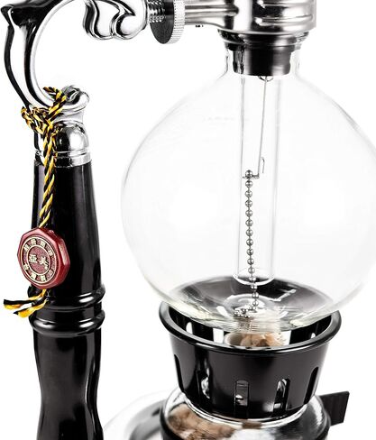 YAMA Glass 3 Cup Tabletop Siphon Gravity Coffee Maker with Alcohol Burner in Saudi Arabia