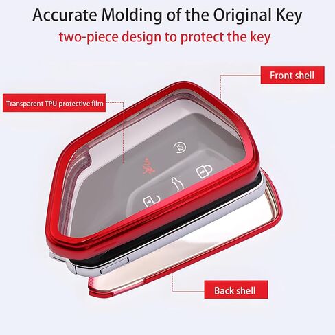 for VW Key Fob Cover Key Shell Case Compatible with Volkswagen ID.4 Golf 8 MK8 GTI ID.3 Seat Leon MK4 Skoda Octavia in Saudi Arabia