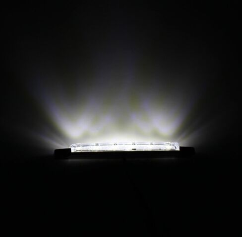 TMH (عبوة من 20) 20 قطعة 3.8 بوصة 6 مصابيح LED للعلامات الجانبية البيضاء، مصابيح علامة للمقطورة، مصباح علامة الجانب الخلفي، مصابيح علامة LED للشاحنات، علامة الكابينة، ضوء علامة RV in Kuwait