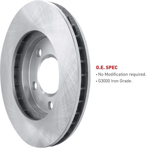 R1 Concepts Front Brakes and Rotors Kit |Front Brake Pads| Brake Rotors and Pads| Ceramic Brake Pads and Rotors |fits 2011-2019 Ford Fiesta in Kuwait