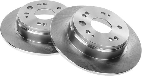 A-Premium 11.09 inch (281.7mm) Front Drilled and Slotted Disc Brake Rotors + Ceramic Pads Kit Compatible with Select Honda Models - CR-V 2002 2003 2004 L4 2.4L, 6-PC Set in Saudi Arabia