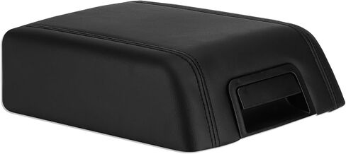 ILONPA Black Center Console Lid Cover Armrest Box Cover Kit w/Latch Compatible with 2004 2005 2006 2007 2008 Ford F150 Replaces 5L3Z1506024AAD in Saudi Arabia