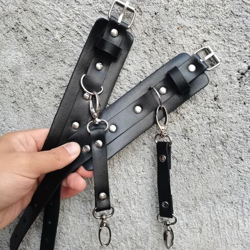 Leather Body Belt Leg Harness for Women Fashion, Adjustable Body Chain Belt Rave Garter Belt for Jeans Party Accessories in Saudi Arabia