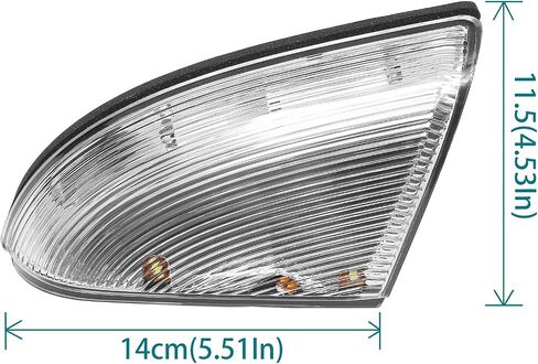 HQPASFY LED مرآة بدوره إشارة الضوء الأمامي الأيسر للسائق متوافق مع دودج 2009-2014 رام 1500 2010-2014 رام 2500 استبدال #68064949AA in Kuwait