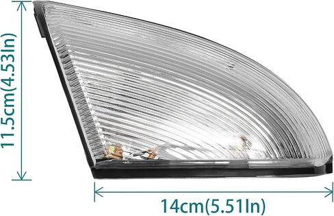 HQPASFY LED مرآة بدوره إشارة الضوء الأمامي الأيسر للسائق متوافق مع دودج 2009-2014 رام 1500 2010-2014 رام 2500 استبدال #68064949AA in Kuwait