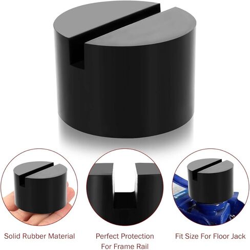Partol Floor Jack Pad العالمي المطاط وسادة مرفاع محول مشقوق الإطار السكك الحديدية حامي الطابق جاك القرص وسادة مطاطية in Kuwait