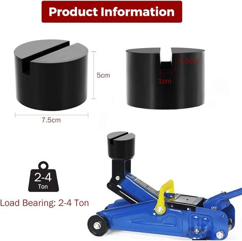Partol Floor Jack Pad العالمي المطاط وسادة مرفاع محول مشقوق الإطار السكك الحديدية حامي الطابق جاك القرص وسادة مطاطية in Kuwait