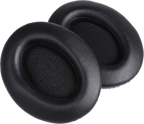 Replacement Earpads Headsets Earbuds Ear Muffs Ear Cups Ear Cover & Acoustic Foam Compatible with Sennheiser HD515,HD555,HD595,HD579,HD598,PC360,HD518 Headphones Protein Leather Black in Saudi Arabia