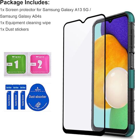 Ailiber for Samsung Galaxy A04S Holster Case, Galaxy A13 5G Case with Screen Protector, Swivel Belt Clip with Kickstand, Heavy Duty Full Body Shockproof Protective Phone Cover for Galaxy A04 S-Black in Saudi Arabia