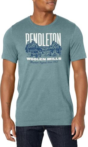 تي شيرت PENDLETON رجالي قصير الأكمام برسومات هيذر مقاس 4×4 in Saudi Arabia