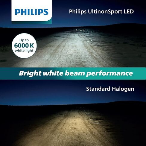 Philips UltinonSport 9007 LED Bulb for Fog Light and Powersports Headlights, 2 Pack Clear in Kuwait