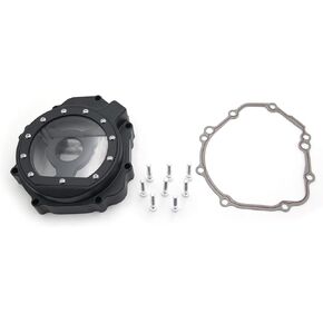 HTTMT MT049A- Engine Stator cover see through Compatible with Suzuki 2005-2008 GSXR1000 Black left
