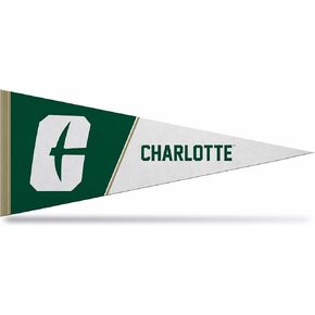 Rico Industries NCAA N.Carolina-Charlotte 49ers Exclusive 12" x 30" Soft Felt Pennant - EZ to Hang - Home Décor (Game Room, Man Cave, Bed Room)