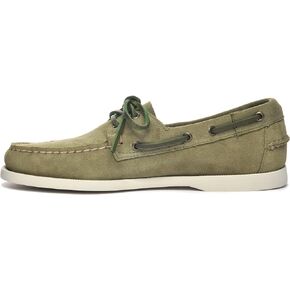Sebago Portland Roughout Boat Shoes - Handsewn Roughout Leather Moccasins with Leather Sock Lining and Non-Marking, Non-Slip Siped Rubber Outsoles