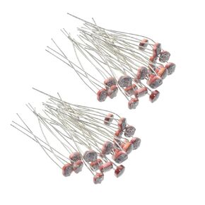 HiLetgo 70pcs Photoresistor Assortment Kit GL5506 GL5516 GL5528 GL5537 GL5539 GL5549 MG45/4516 Photoresistor Kit Photosensitive Resistance Assortment 7 Vaues Each 10pcs