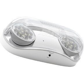 Outdoor Rated High Output White LED Emergency Light (Bug Eyes) with Battery Backup, Wet Location Listed, 90-Minute Minimum Capacity, 120V-277V | 1 PACK